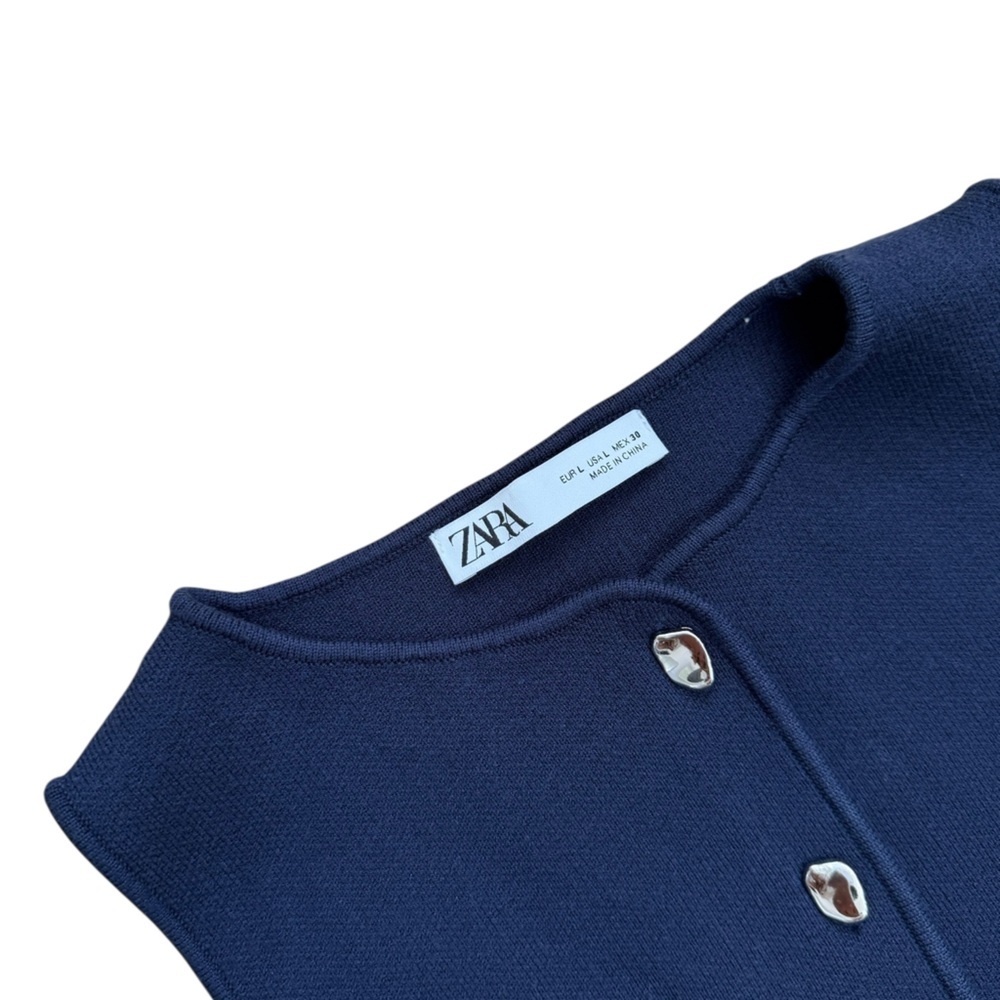 Zara Basic Knot Cropped Vest - image 3